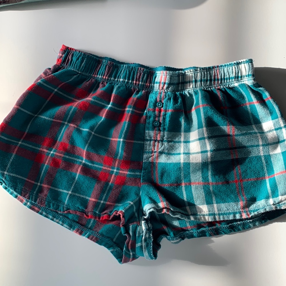 Plaid Pajama shorts
